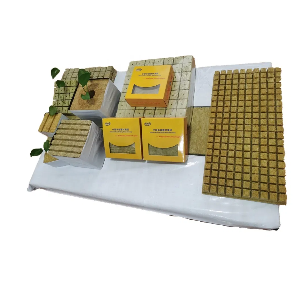 Hydroponic Rockwool Cubes Growing Media for 2-Inch-Net-Pot