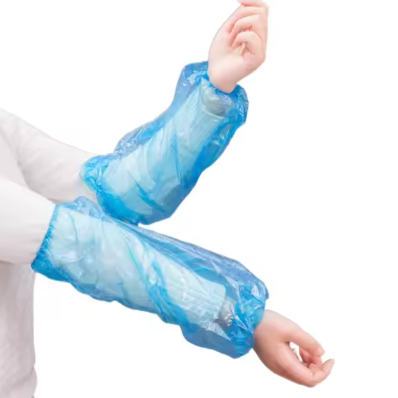 Disposable PE Plastic Arm Sleeves Waterproof Covers Oversleeves for Kitchen Catering Cleaning