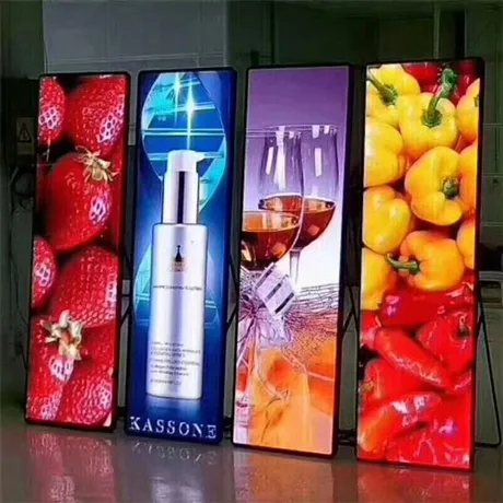Factory Moveable Indoor P1.75 P2.19 P2.59 High Brightness Digital LED Advertising LED Poster Display Screen Billboards
