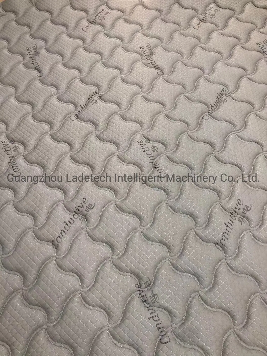Mattress Jacquard Ticking Multineedle And Single Needle Topper Quilted Fabric