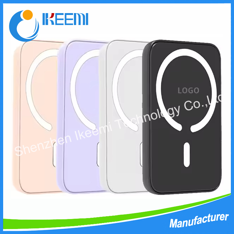 Portable 5000mAh/10000mAh Mini Wireless Charger 20W Fast Charging with LED Magnetic Charger Power Bank