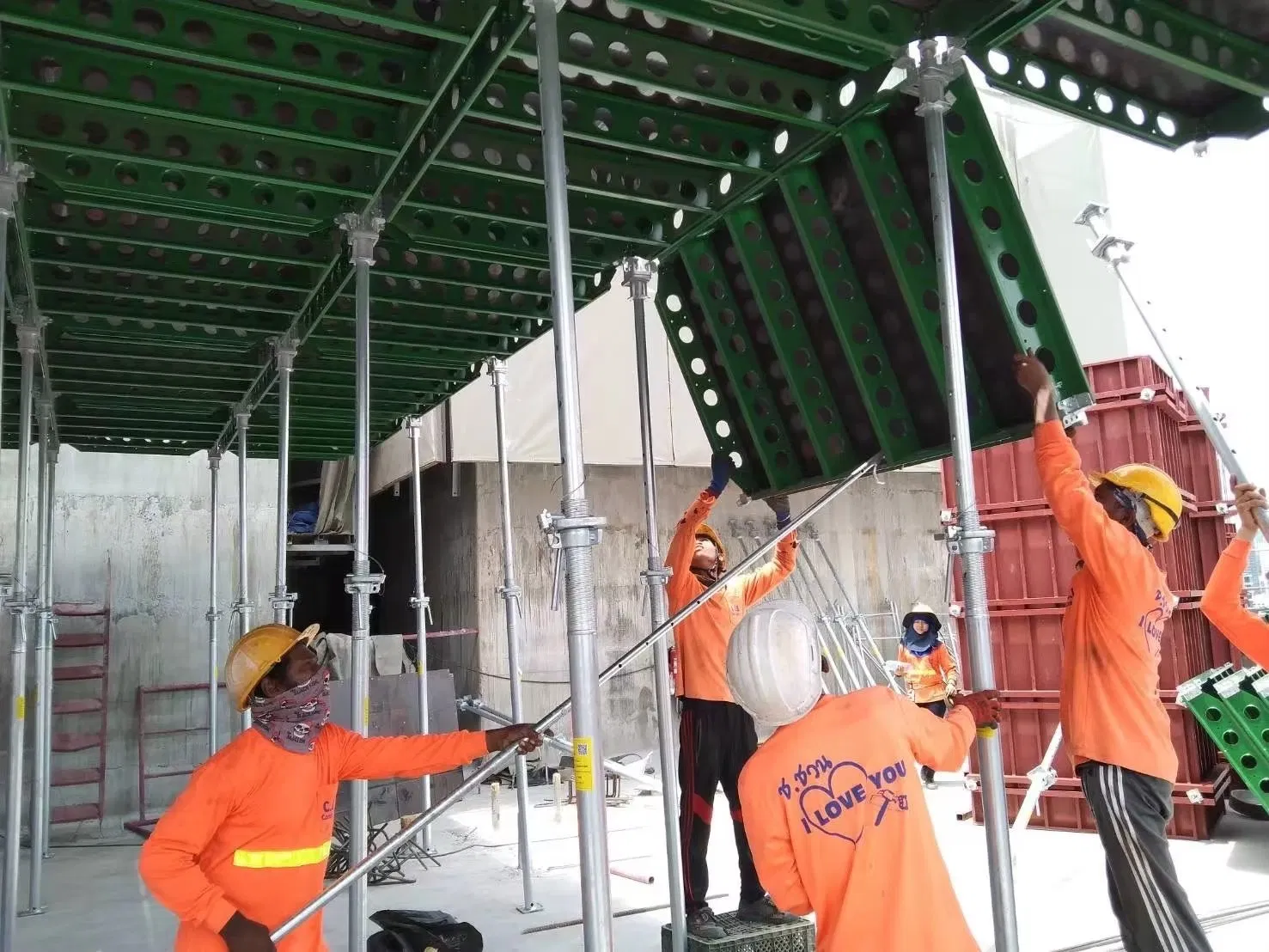 Green Bamboo Plywood Slab Formwork System