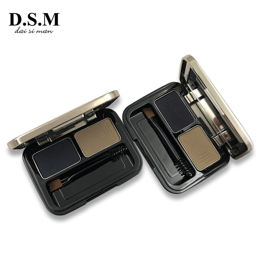 Dsm Dual-Ended Angled Tip Brush High Pigment Mineral Eyebrow Powder