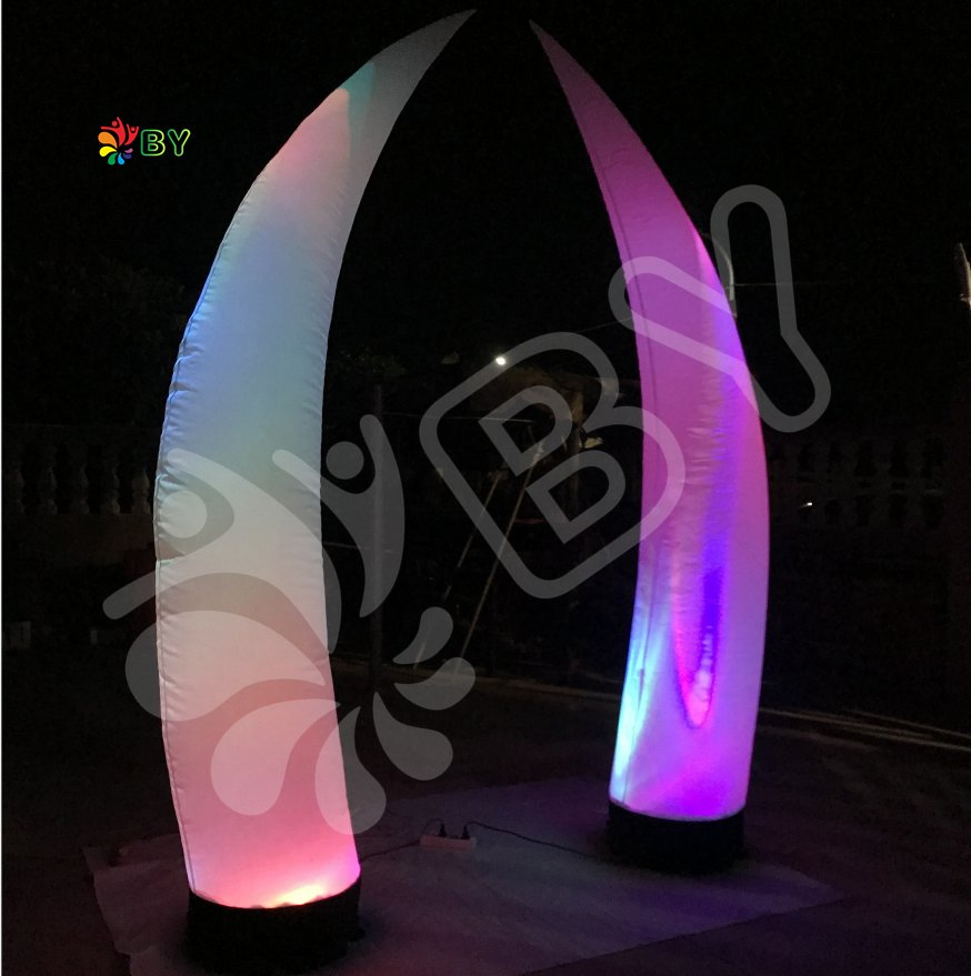 Advertising Inflatables LED Lighting Cone Pillar Tube Inflatable LED Light Cones for Sale