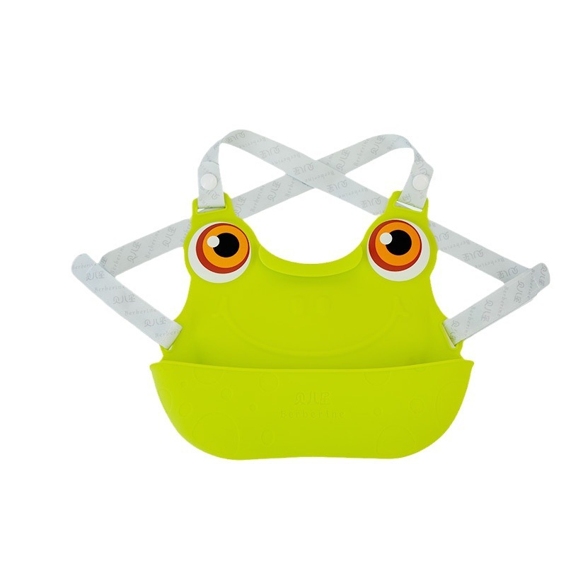 China Manufacturer Custom Logo Waterproof Child Bibs Food Grade Silicone Baby Bib