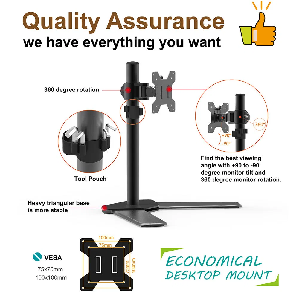 Кронштейн для монитора Charmount Max Vesa 100x100 мм