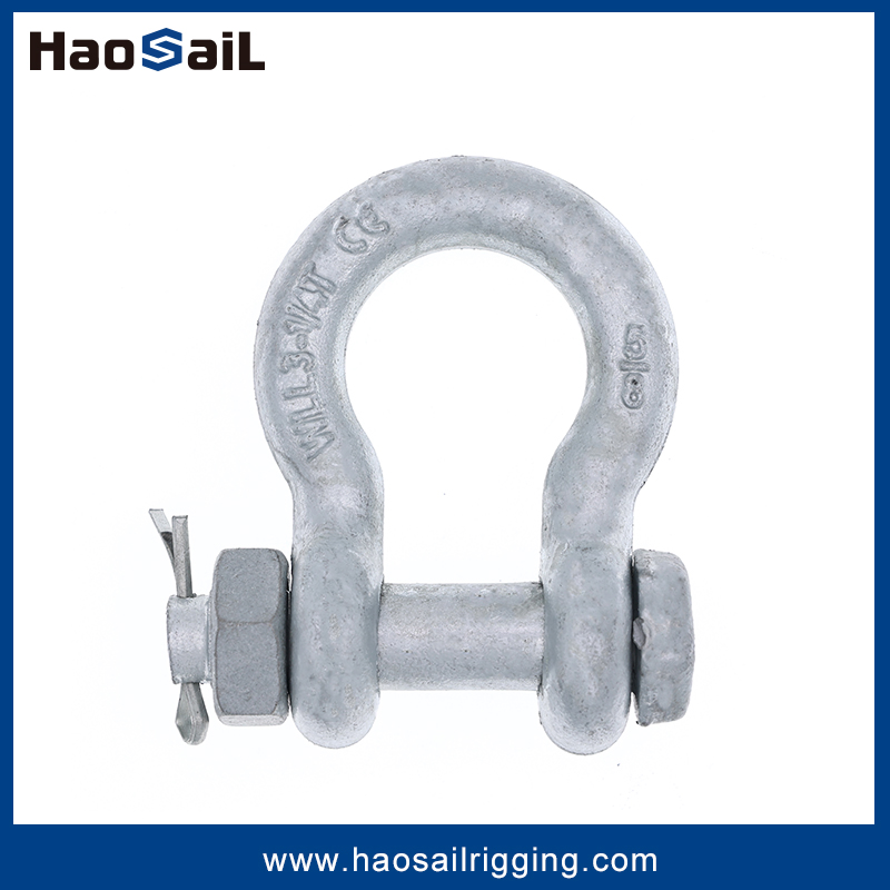 G2130 Rigging Hardware Bow Type Anchor Shackle with Bolt and Nut