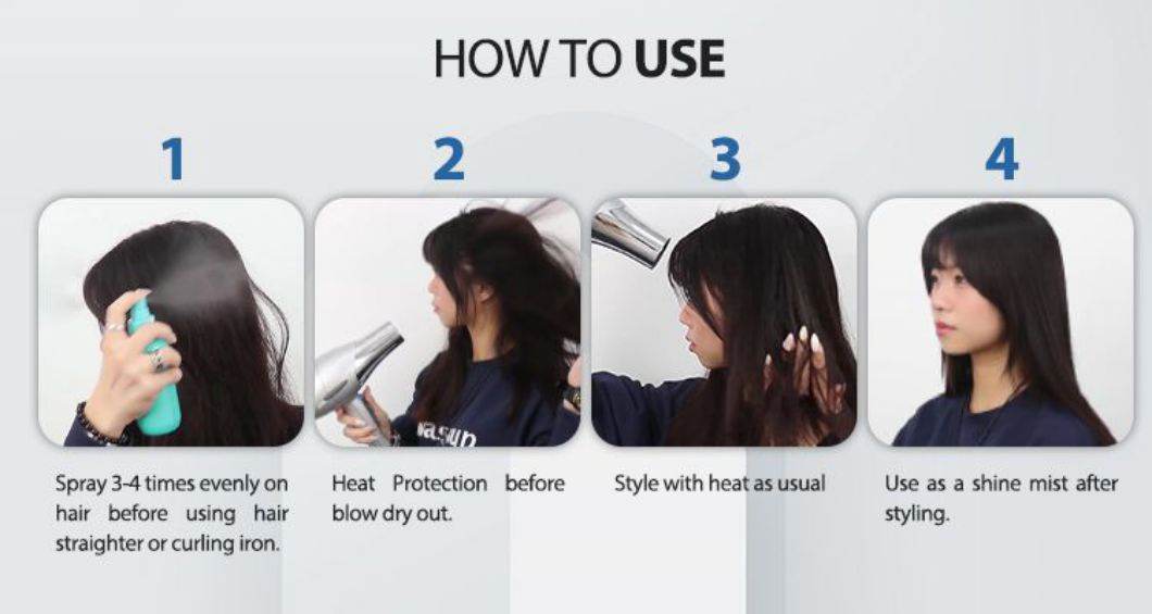 Professional Hair Care Private Label Heat Protection Spray High Quality