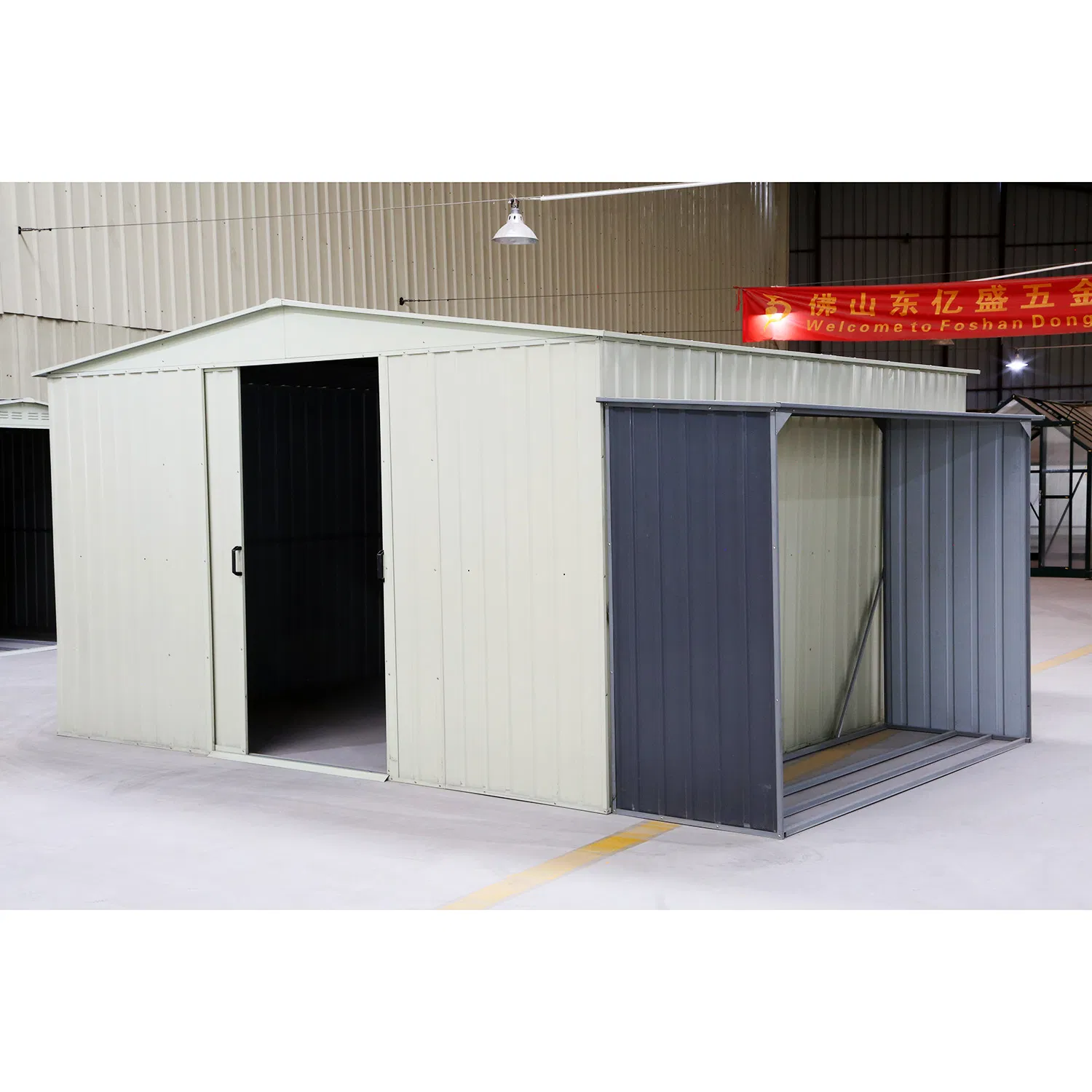 Dark Grey Colorbone Steel Metal Shed for Wood Storage Ws2427516-Z