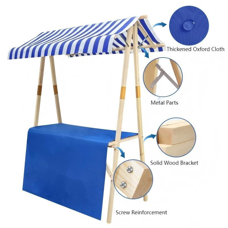 Customizable Market Vertical Folding Floor Standing Advertising Promotion Wooden Stand