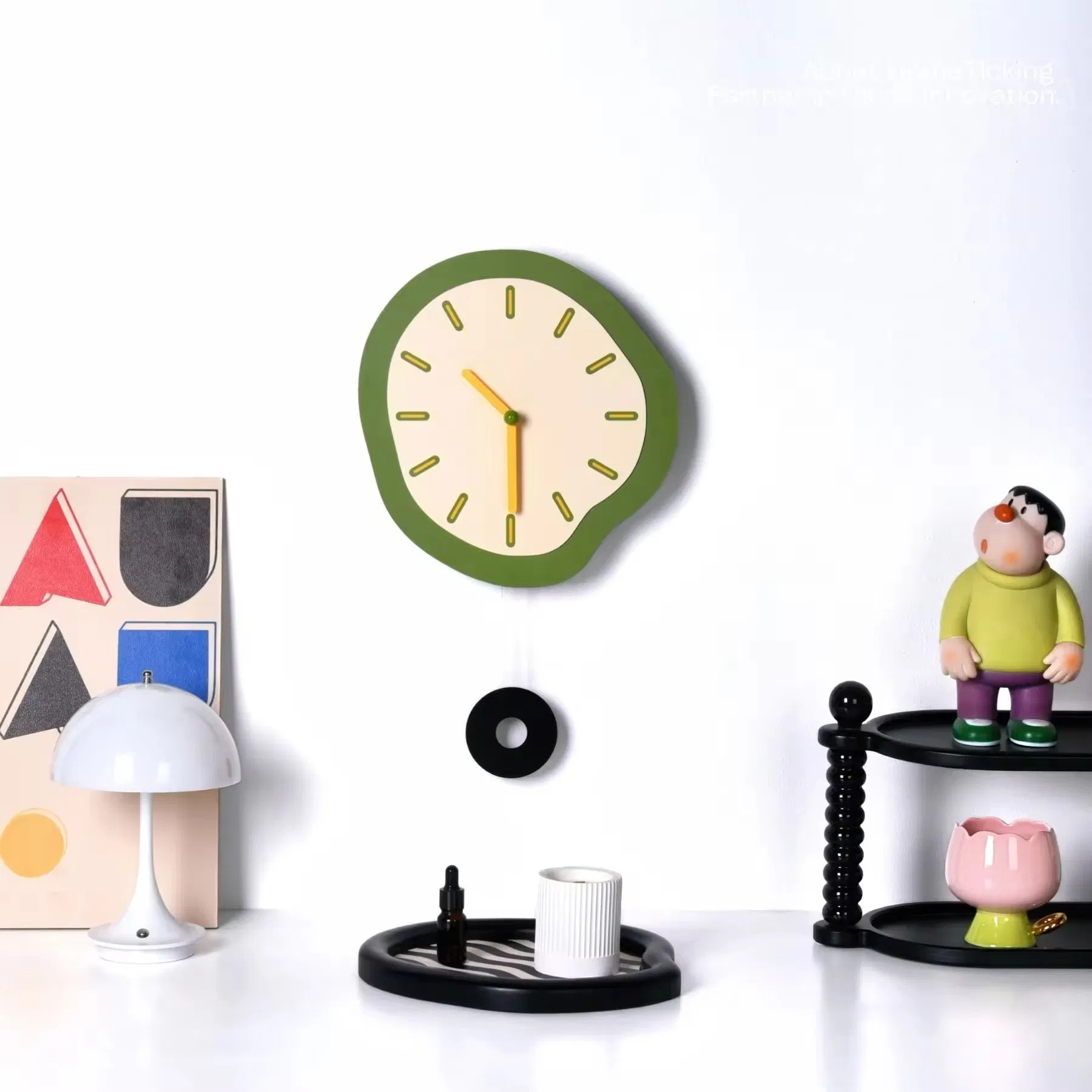 Cute Wall Clock Wall Clock Silent Non-Ticking Modern Clocks Battery Operated Classic for Office, Home, Bathroom, Kitchen, Bedroom, School, Living Room