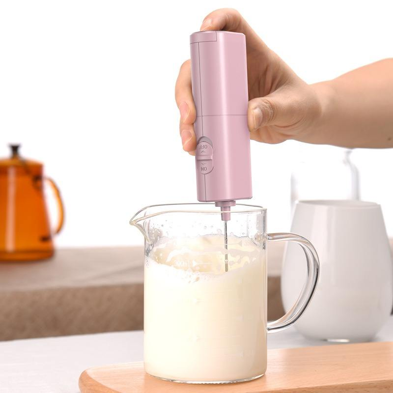 Wholesales Electric Milk Frother Coffee Blender Drinks Mini Mixer Stainless Steel Whisk