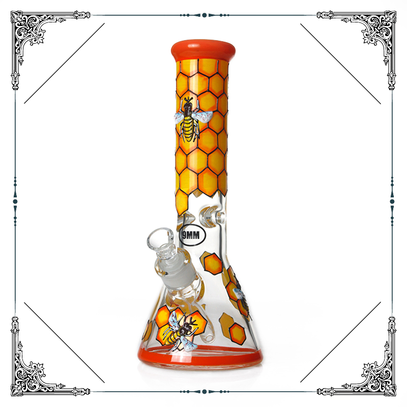 Hot-Sale Wholesale Artwork 3D Honeybee Design Glass Smoking Water Pipes