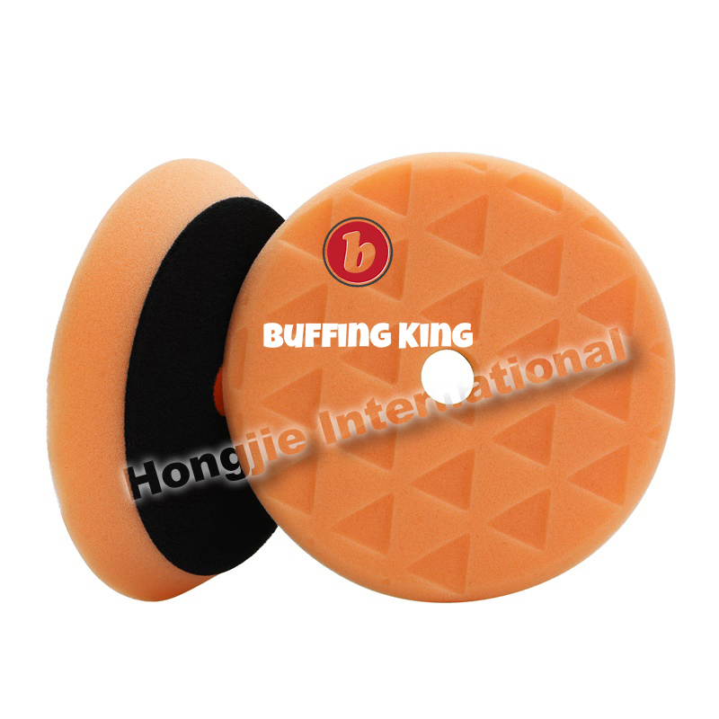 150mm Buffing King Sponge Polishing Pad Bevel Edge Diamond Imported High-Gradepolyurethane Foam Buffing Pad for Car Detailing