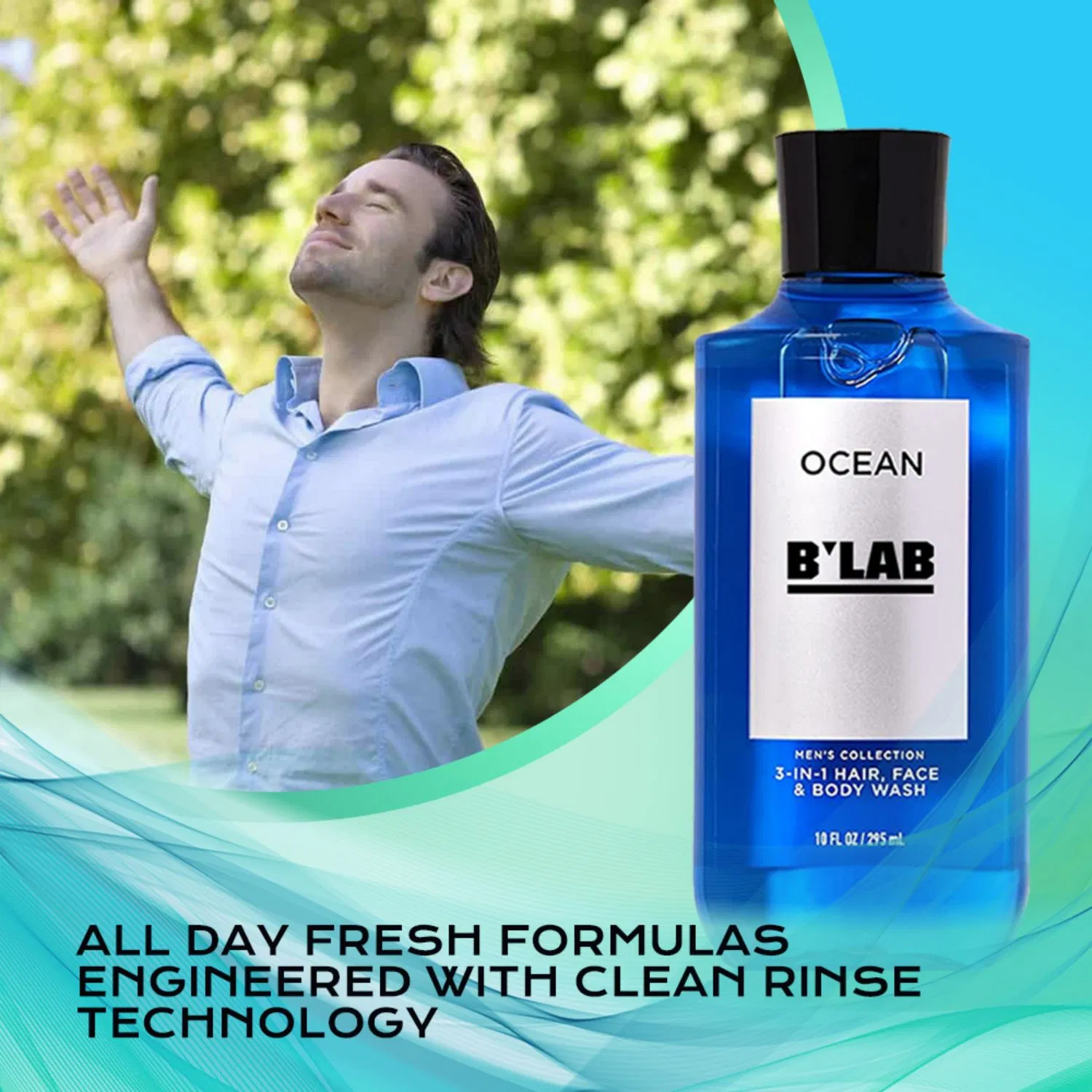 Best Selling Men Hydrating 3 in 1 Hair Body and Face Wash