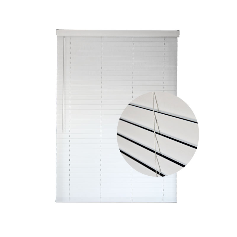 Europe Style Safety Design Cordless PVC Faux Wood Venetian Blinds