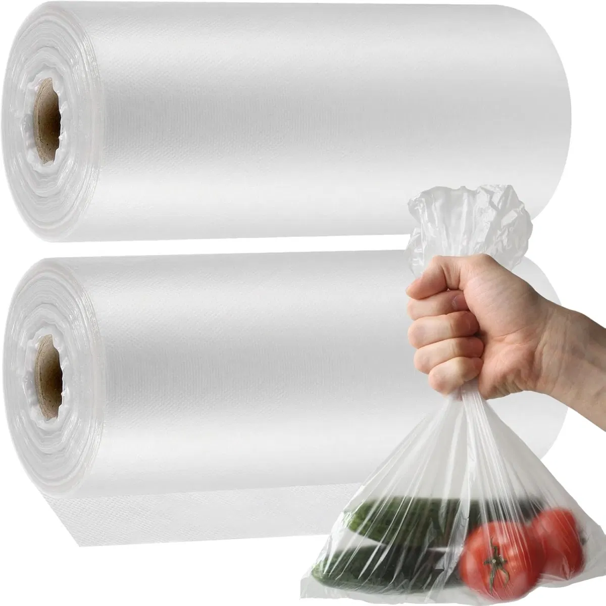 Household and Kitchen Use Food Grade Material Plastic Bags Rolls