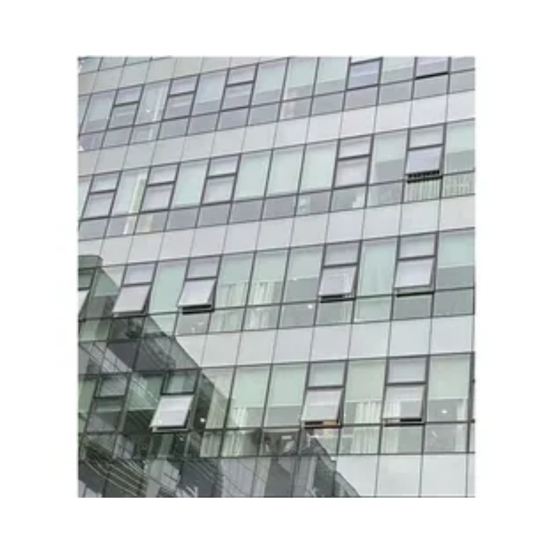 Building External Curtain Wall Metal Aluminum Insulated Lowe Glass Awnings Windows