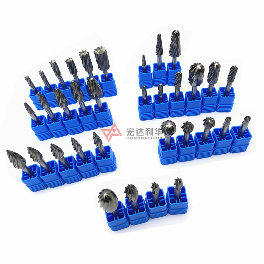 Tungsten Carbide Rotary Burrs SD Series Ball Shape Burs with Double Teeth