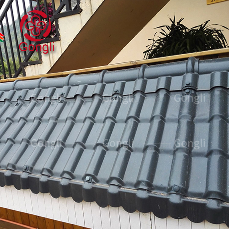 Slate Effect Tiles UPVC Roofing Sheet Plastic PVC Roof Tile