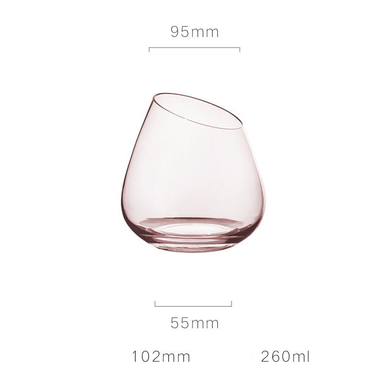 Custom Pink Hand Blow Wine Glasses Goblets for Wedding Party Christmas