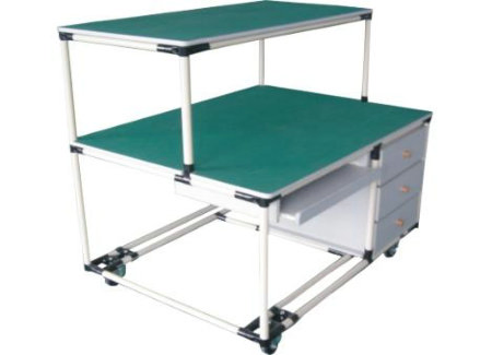 Yusi Plastic Coated Steel Pipe Joint System Workbench Rack