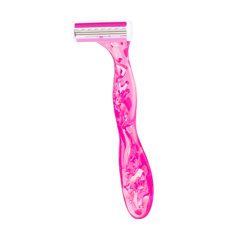 Pearlmax New Triple Blade Disposable Shaving Razor Safety Face Shaving Plastic Razor for Women