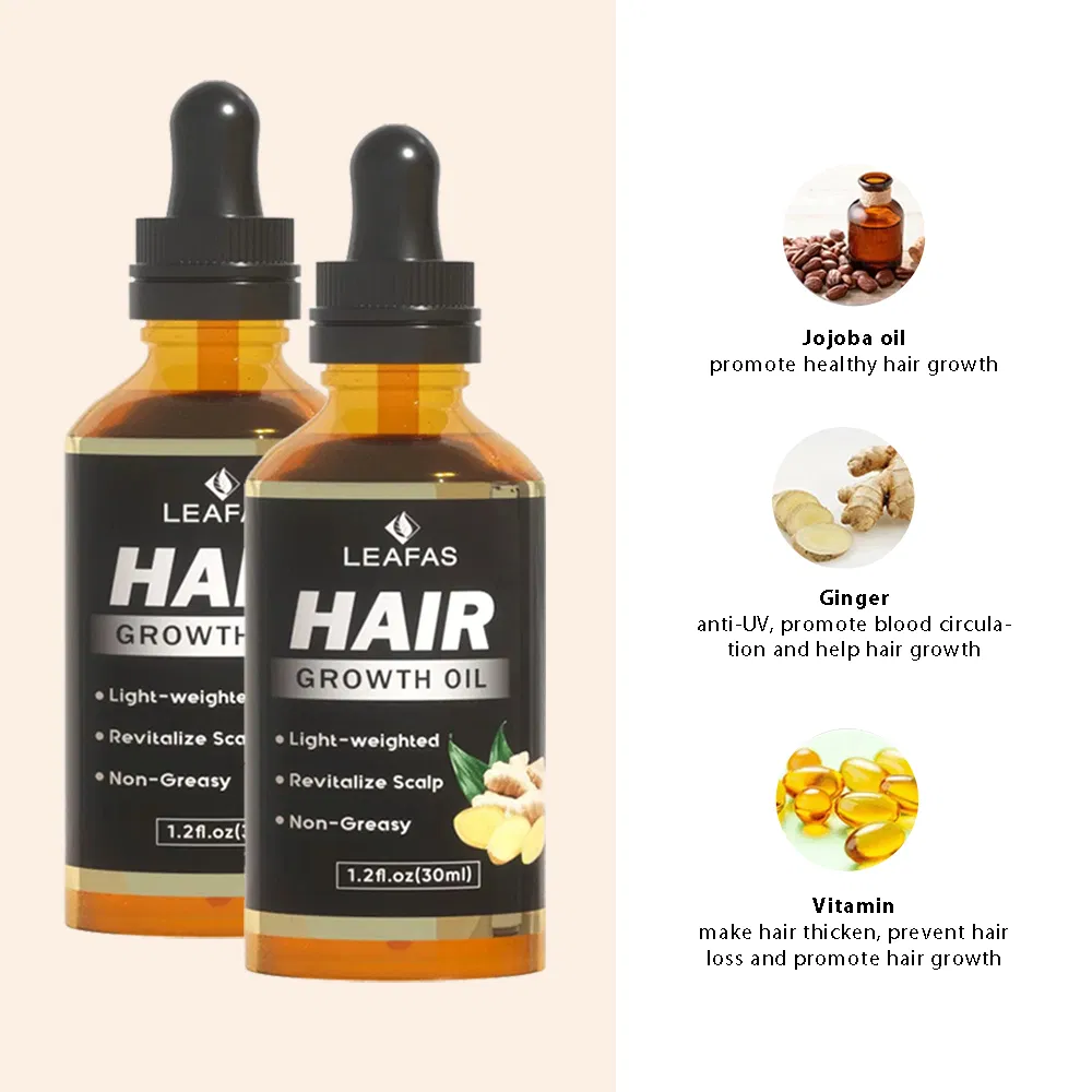 Custom Logo Natural Hair Growth Oil for Stronger Thicker Longer Hair