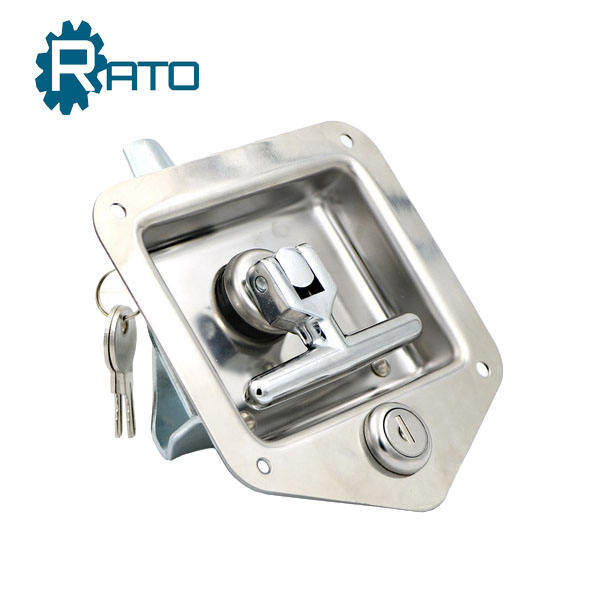Stainless Steel Folding T Handle Tool Box Latch Paddle Truck Door Tool Box Lock