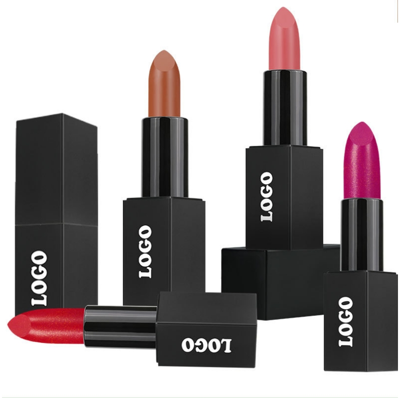 Private Label 16 Multi-Color Glitter Lipstick Nonstick Lip-Shaped with 5g