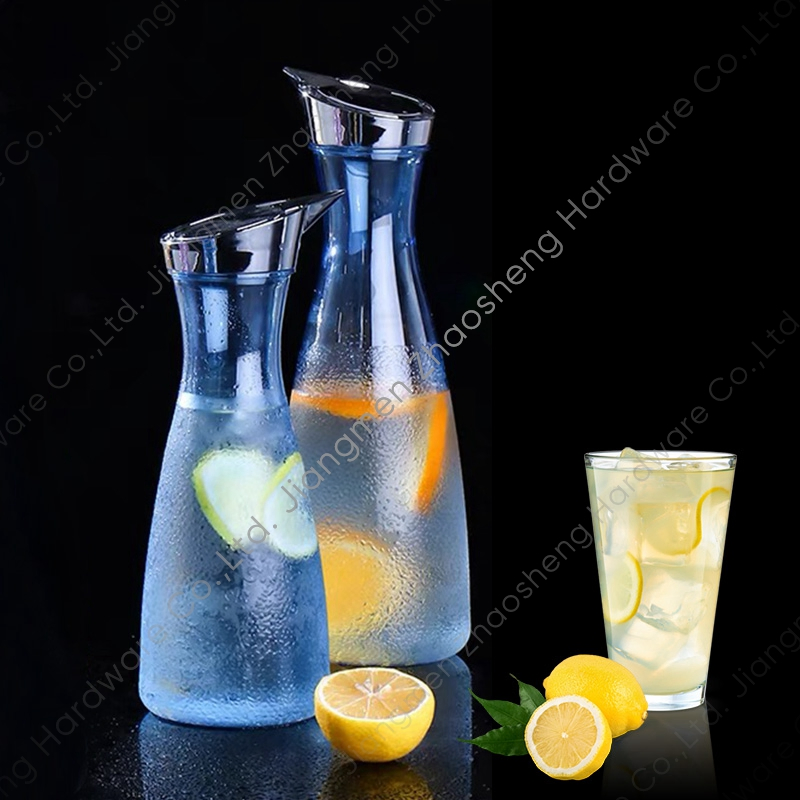 Serving Juice Jug Plastic Beverage Pitcher Polycarbonate Water Carafe with Lids