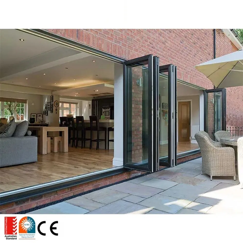 Broken Bridge Aluminum Alloy Doors and Windows Sealing Balcony Sound Insulation One Piece Flat Windows Doors and Windows