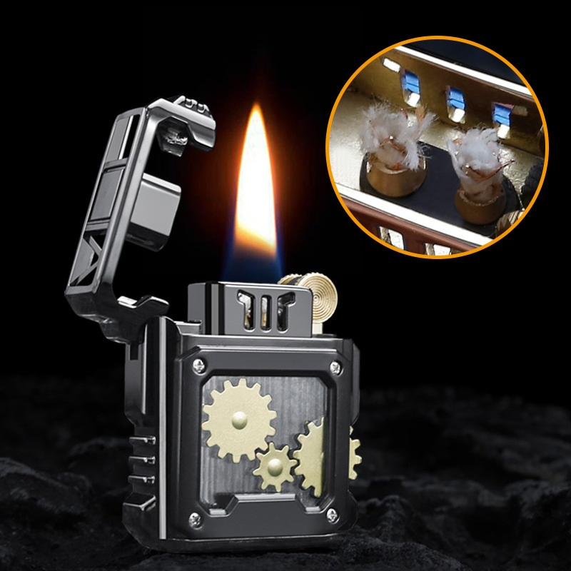 Men's Toy Copper Kerosene Lighter Metal Open Flame High-End Lighter Metal Open Flame Lighter