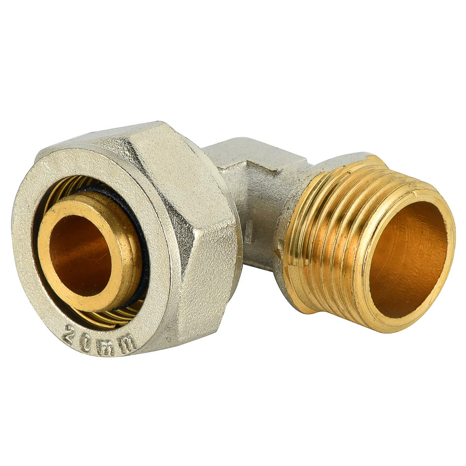 OEM Compression Fittings Brass Pex Pipe Fitting for Multilayer Pipe Brass Elbow Mal
