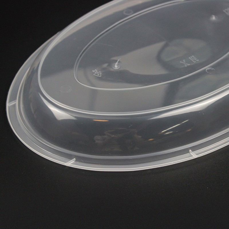 Transparent Ellipse Plate Disposable Plastic Tableware 273mm Length PP Plastic Plate Custom for Dinner