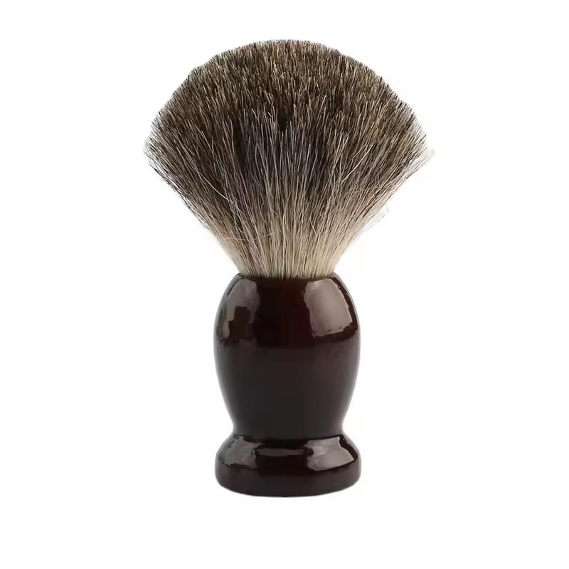 100% Pure Badger Shaving Brush Black Wooden Beard Brush High End Salon Shave Brush