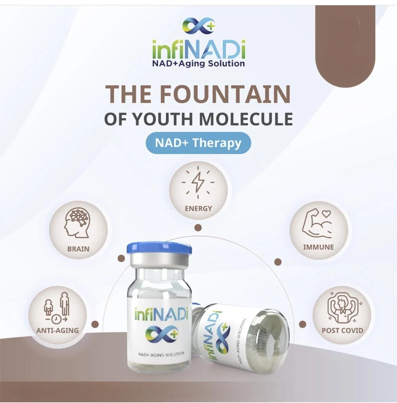 Infinadi + Aging Solution Therapy - The Fountain of Youth Molecule Medicine Cell Regeneration DNA Repair