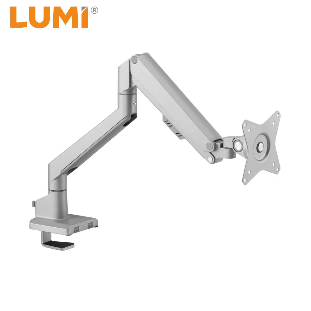 Hot Sale Desktop Full Motion Single LCD LED Adjustable Computer Desk Stand Monitor Bracket Arm for Office Use