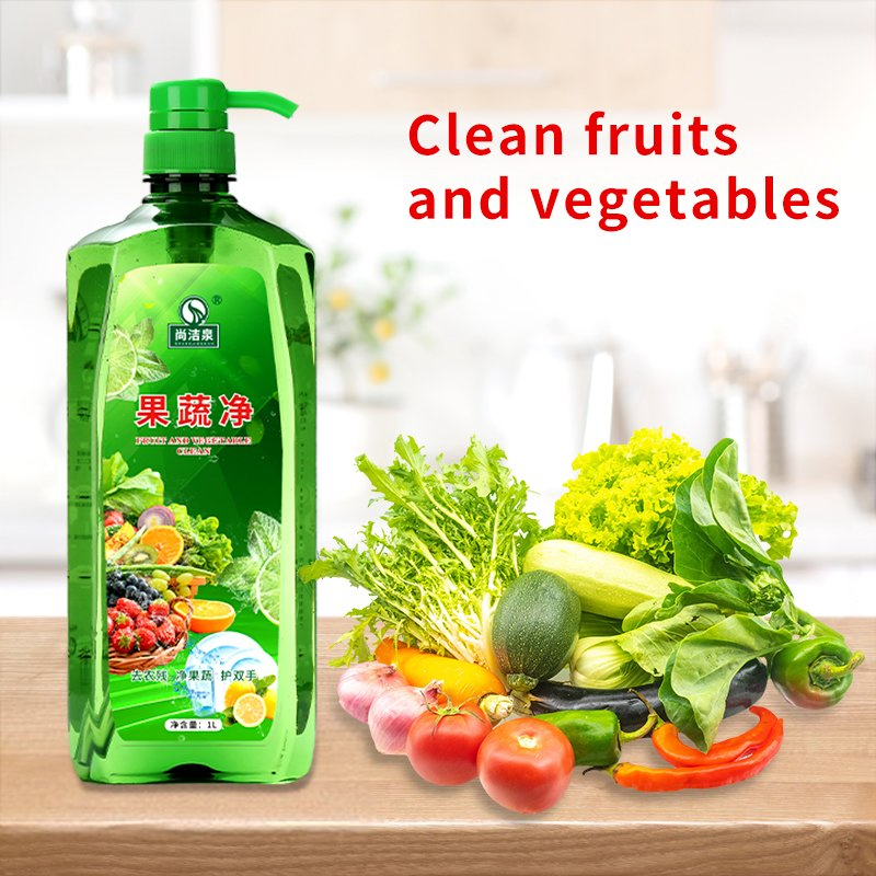Gentle Yet Effective Fruit and Vegetable Cleaner for Dishes
