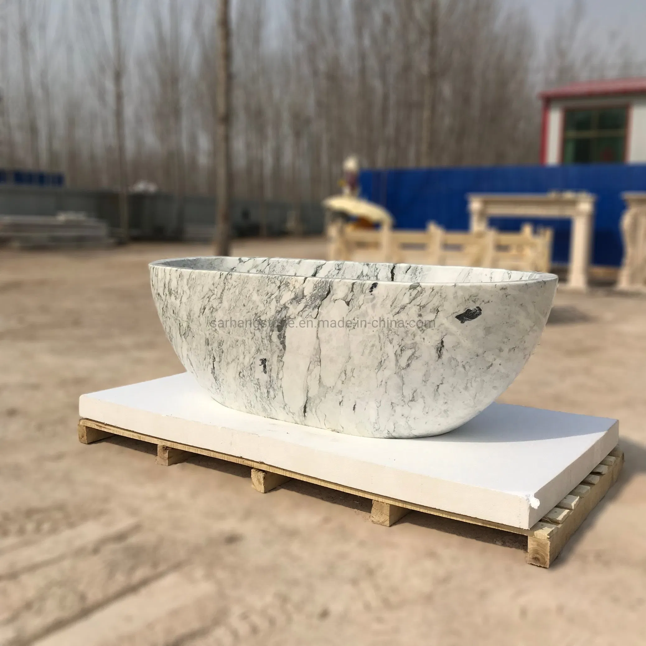 Мраморная ванна ручной работы