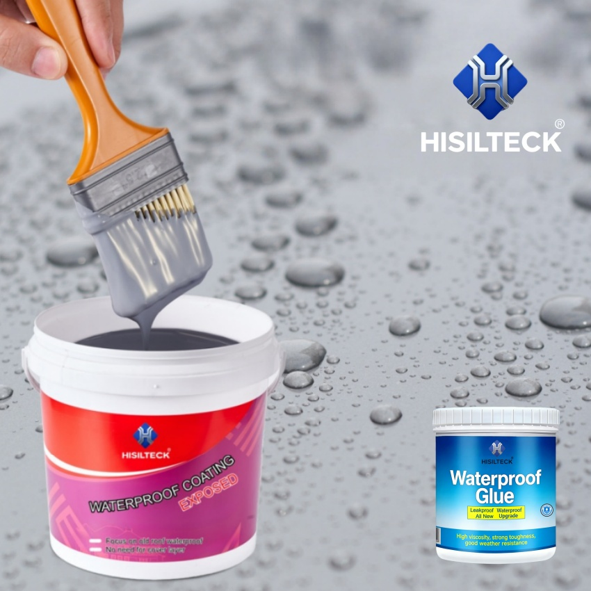 Water Based Acrylic Paint Waterproofing Renovating Repair Coating with High Elasticity, Medium Hardness for Outdoor Appication, Roof, Road etc.