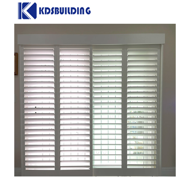 Kdsbuilding Safety Hurricane Italian Custom Interior PVC Shutter Window for Window