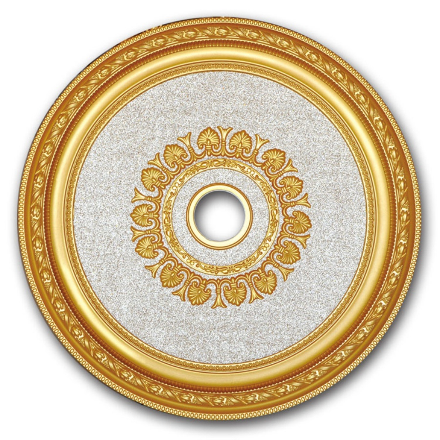 Banruo Interior Decorative PS Gold Ceiling Medallion