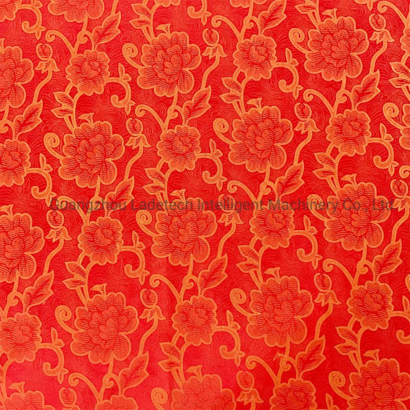 High Quality Red Color 50-80 Grams Polyester Knitted Tricot Fabric For Mattress