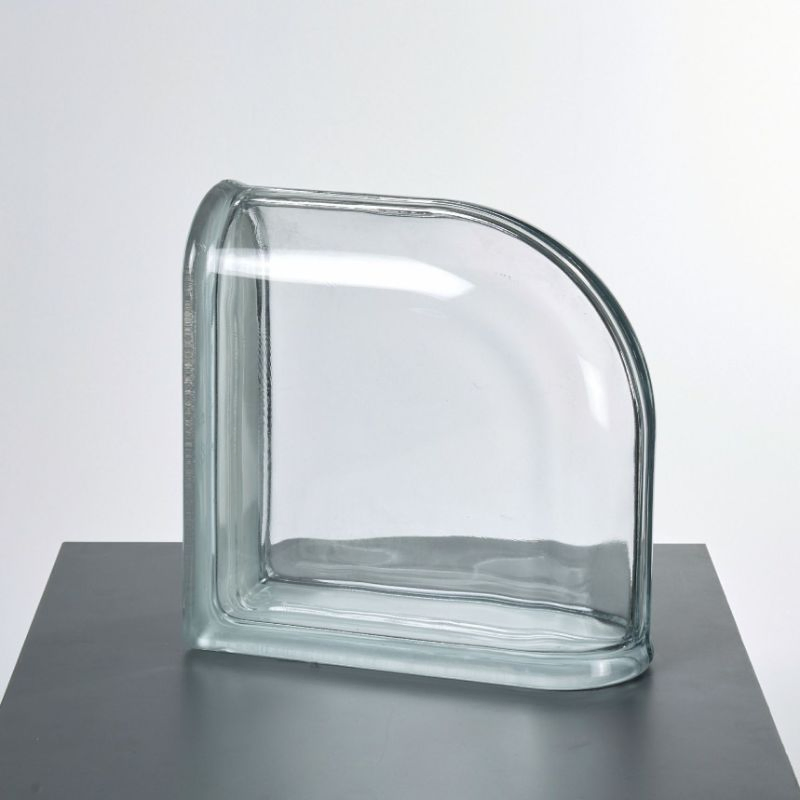 Special Corner Glass Brick Block Accessories for Elegant Home Decor 3D Laser Engraving Glass Block