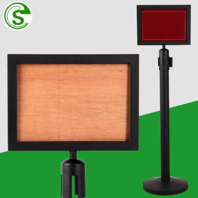 Queue Barrier A4 Banner Stand Freely Standing Displays