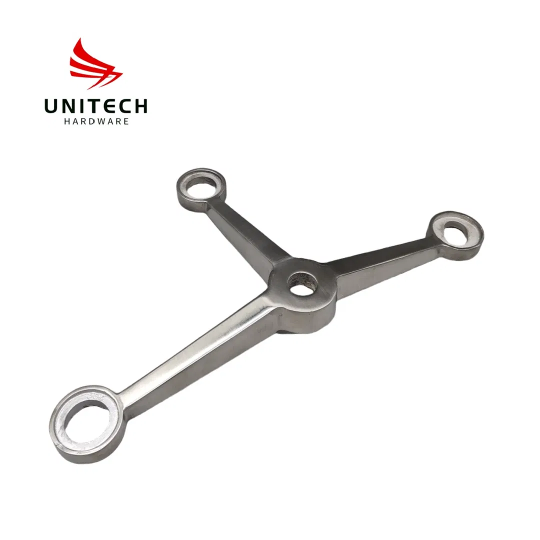 Stainless Steel 316 Glass Curtain Wall Holder Glass Connector Spider