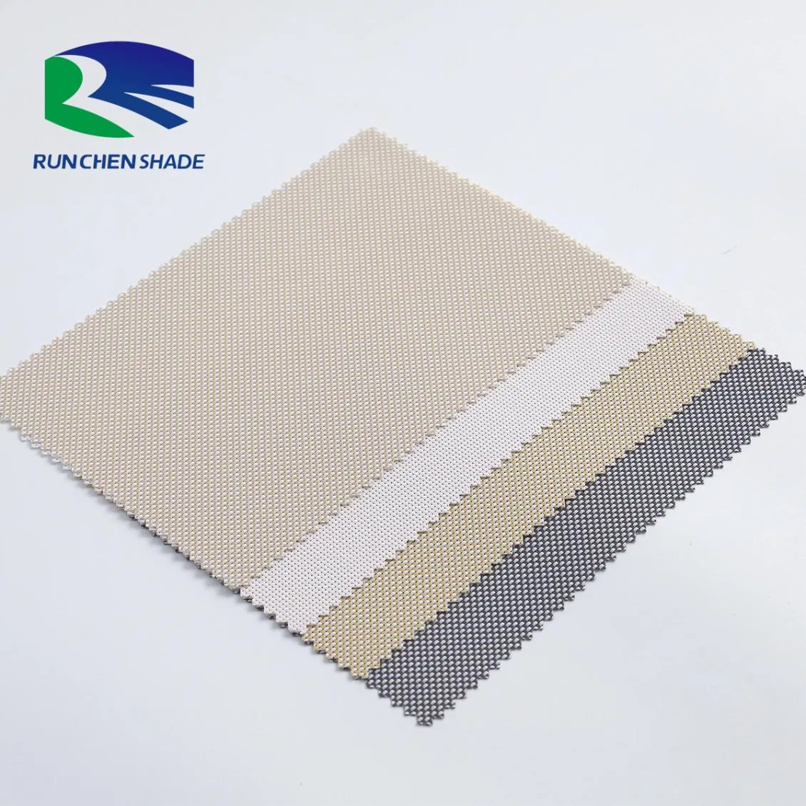 Wholesale Sunscreen Horizontal Polyester Solid Zebra Roller Blind Fabrics for Window