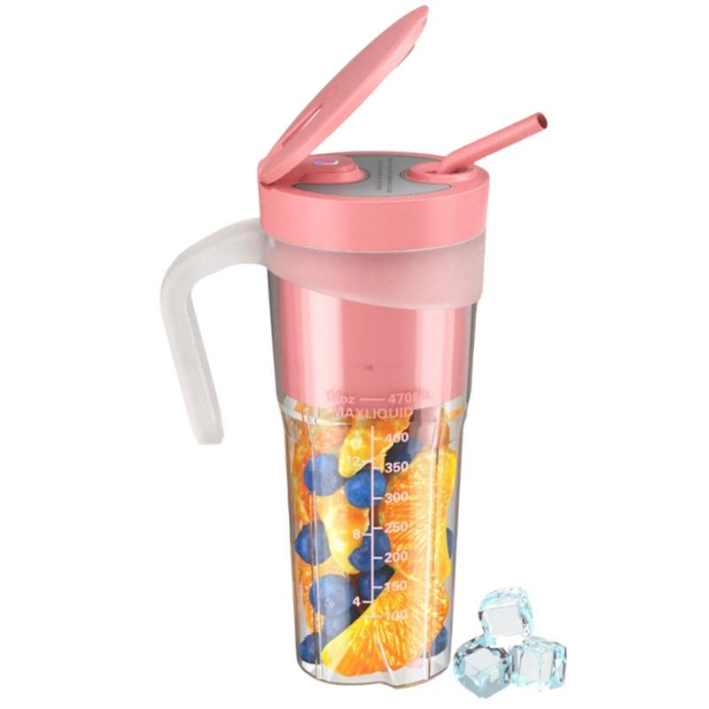 Small Portable Juicer 150W Easy Use Grape Orange Portable USB Blender 470ml