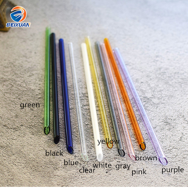 High Borosilicate Glass High Temperature Resistance Curved Glass Straw